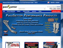 Tablet Screenshot of pacesetterexhaust.com